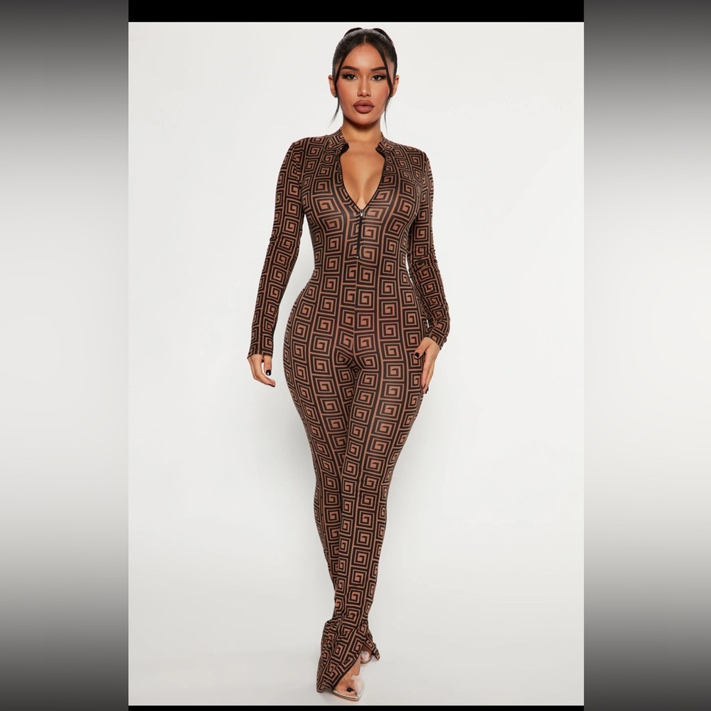 Brown Jumpsuit